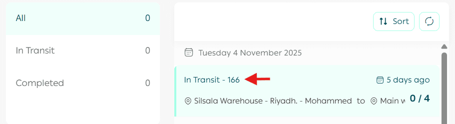 Inventory transfer