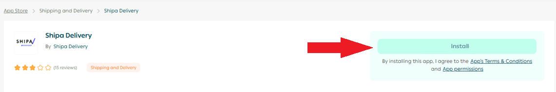 Shipa delivery integration