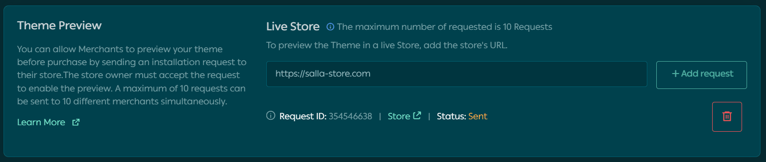 Theme development requests