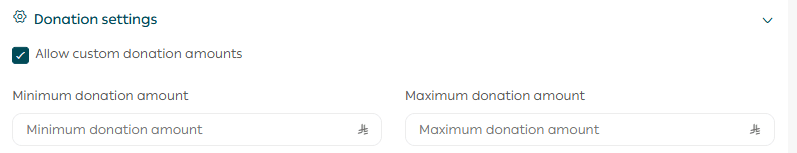 Adding a donation product