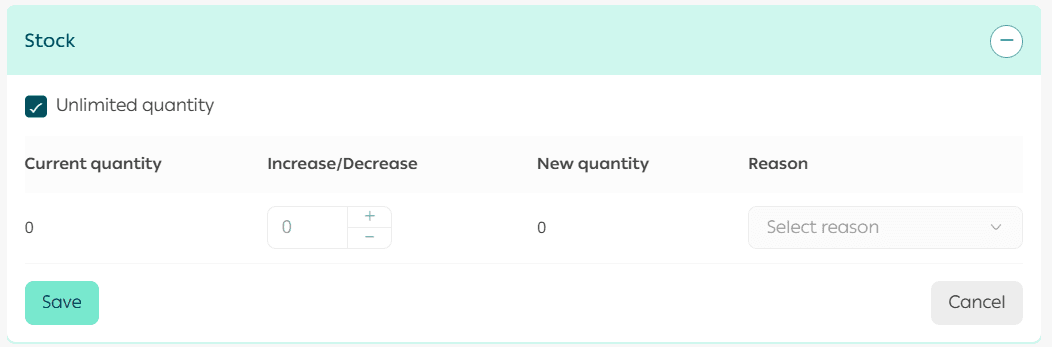 Actions on a specific product
