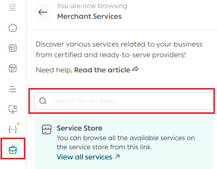 Merchant services for theme customization
