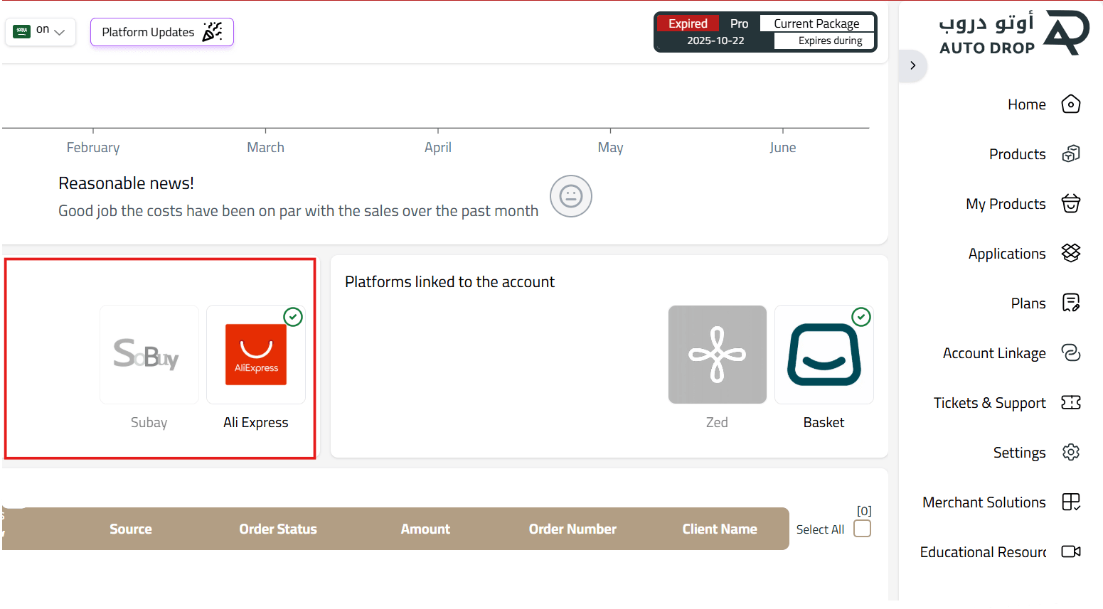 AliExpress integration using Auto Drop
