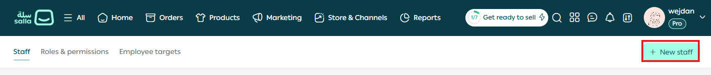Managing store staff