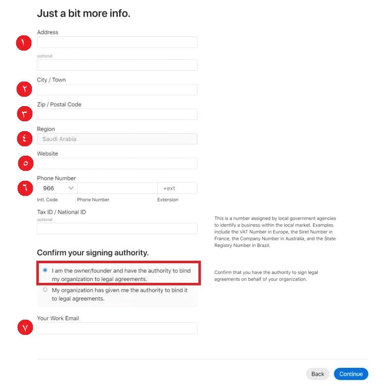 Creating an Apple Developer Account – Company/Organization