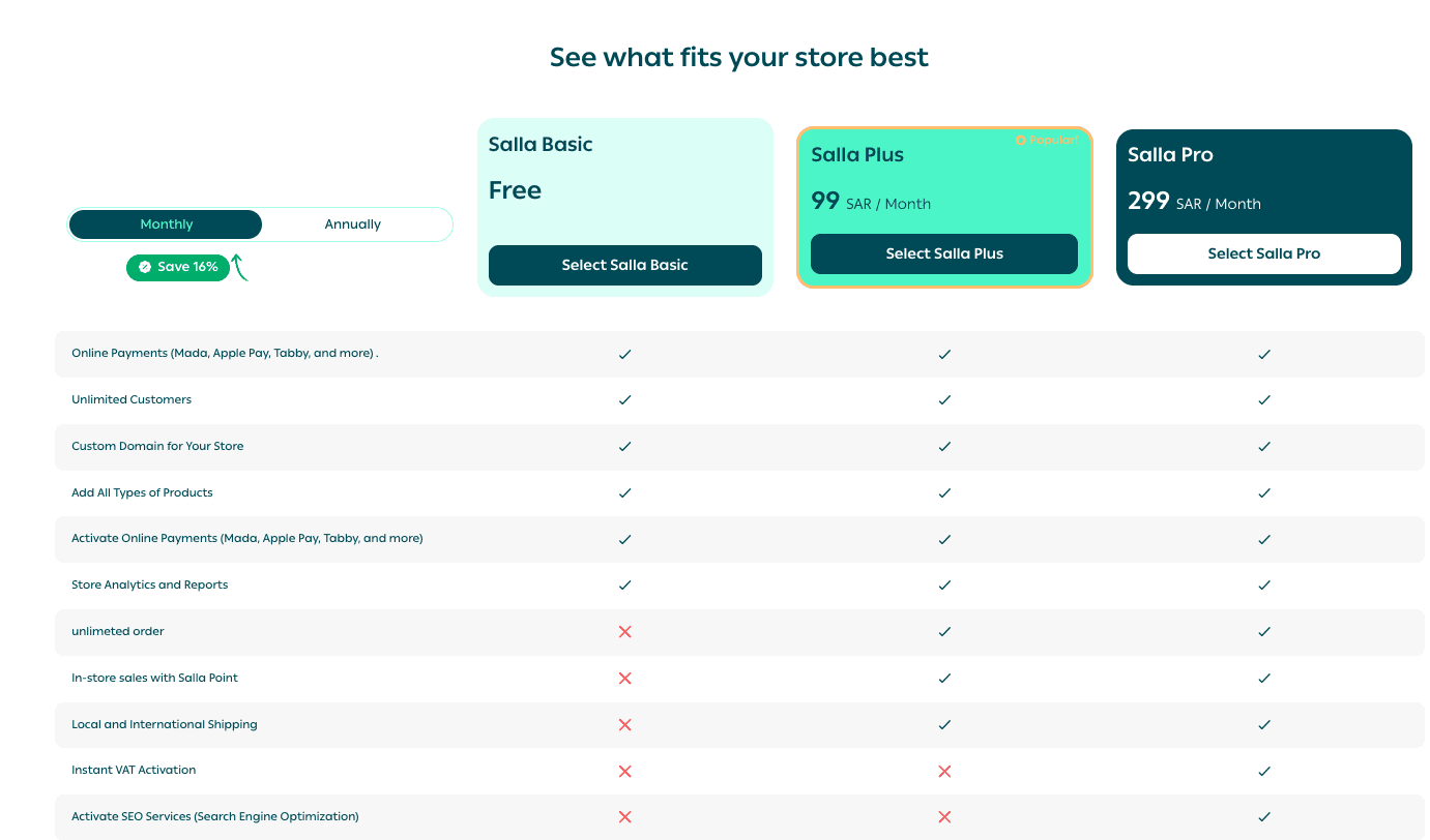 Building a new online store on Salla in Saudi Arabia