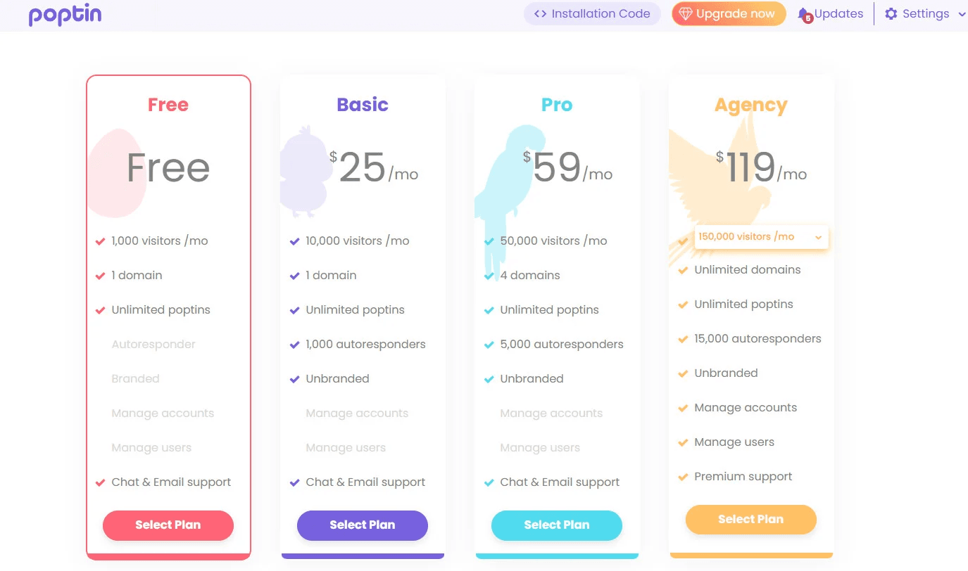 Integrating Poptin for pop-up campaigns