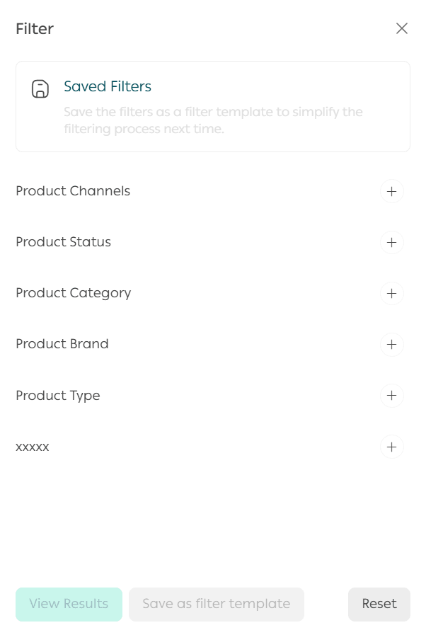 Products page and bulk product actions