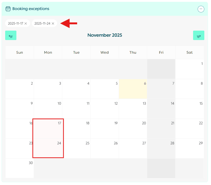Adding a booking product