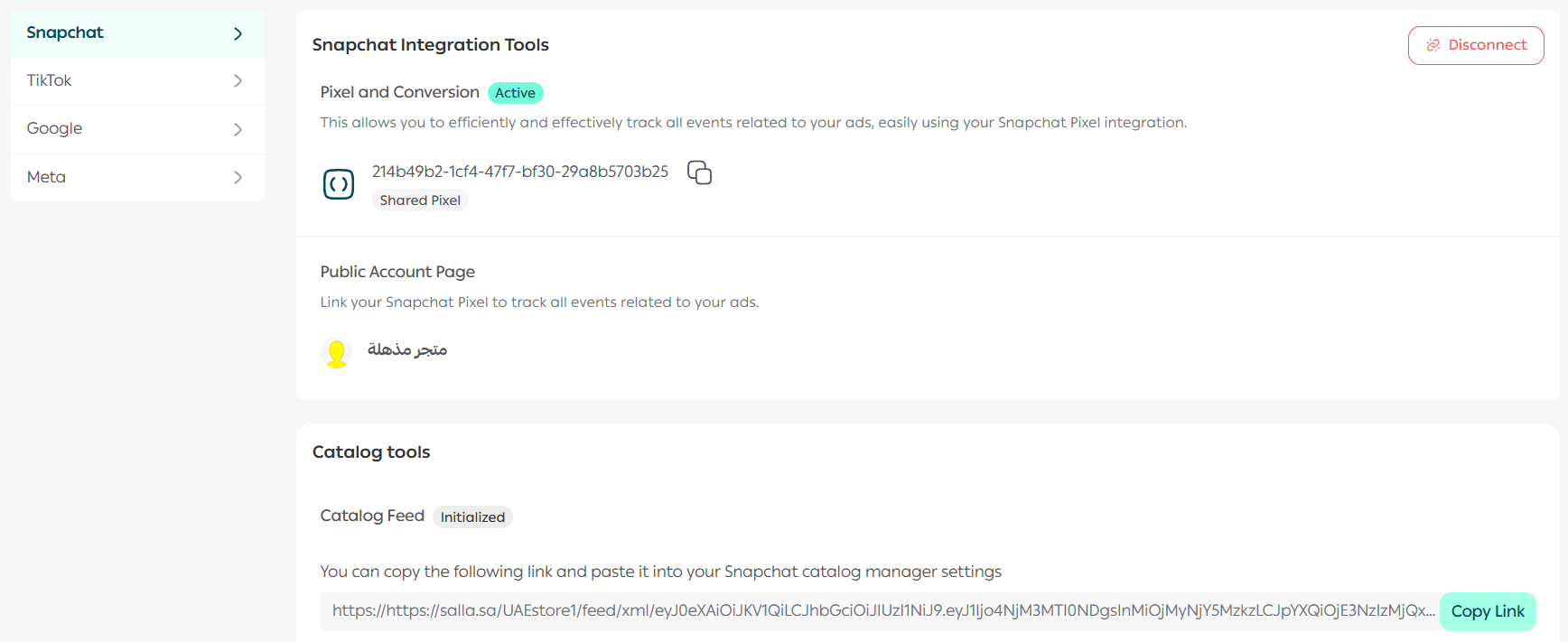 Connecting your advertising accounts with Salla Ads | Integration tools guide