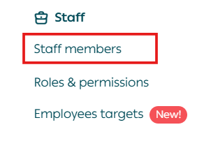 Managing store staff