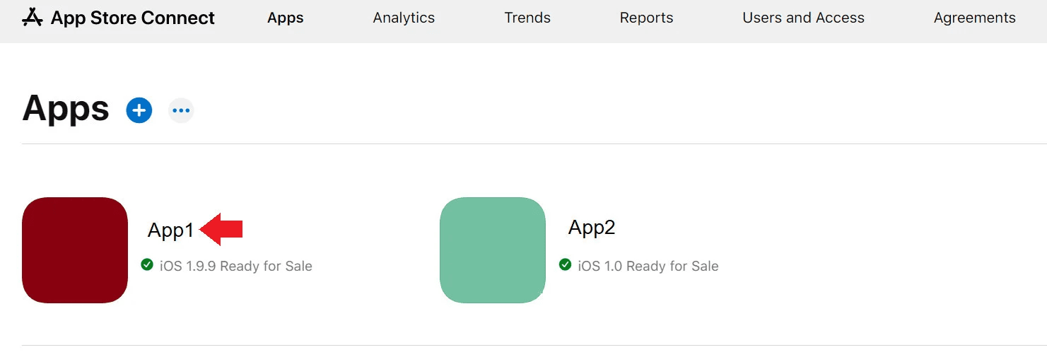 My Apps: Core app management page