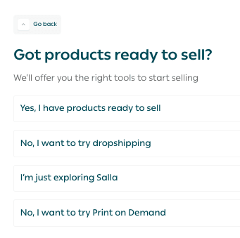 Building a new online store on Salla in Saudi Arabia