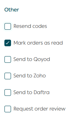 Managing the Orders Page