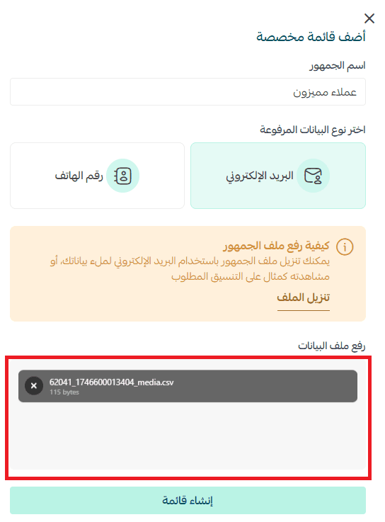 Audience management in Salla Ads