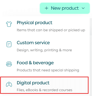 Add a digital card product