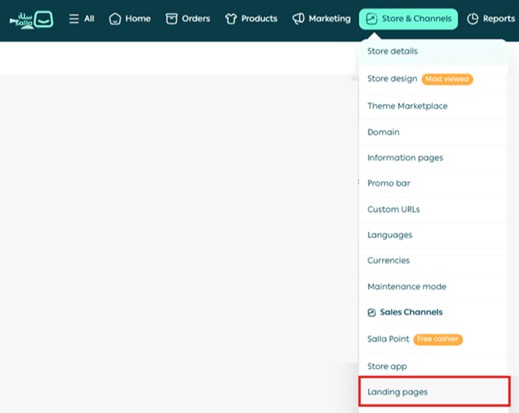 Managing product landing pages