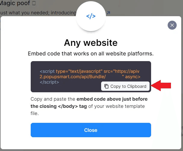 Integrating PopupSmart for advertising campaign management